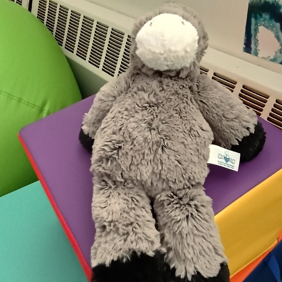 Hug Fun SITTING Mule DONKEY Gray and White Stuffed Animals Toys 14.5in - Picture 8 of 14